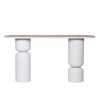 ESTHETI home Konsola Metalliki/MDF Lefki/Fusiki 150x45x77cm 810-00091